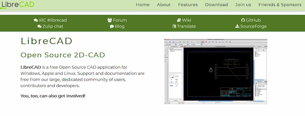 LibreCAD Website